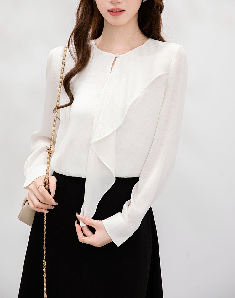 Long sleeve autumn shirt all-match tops for women