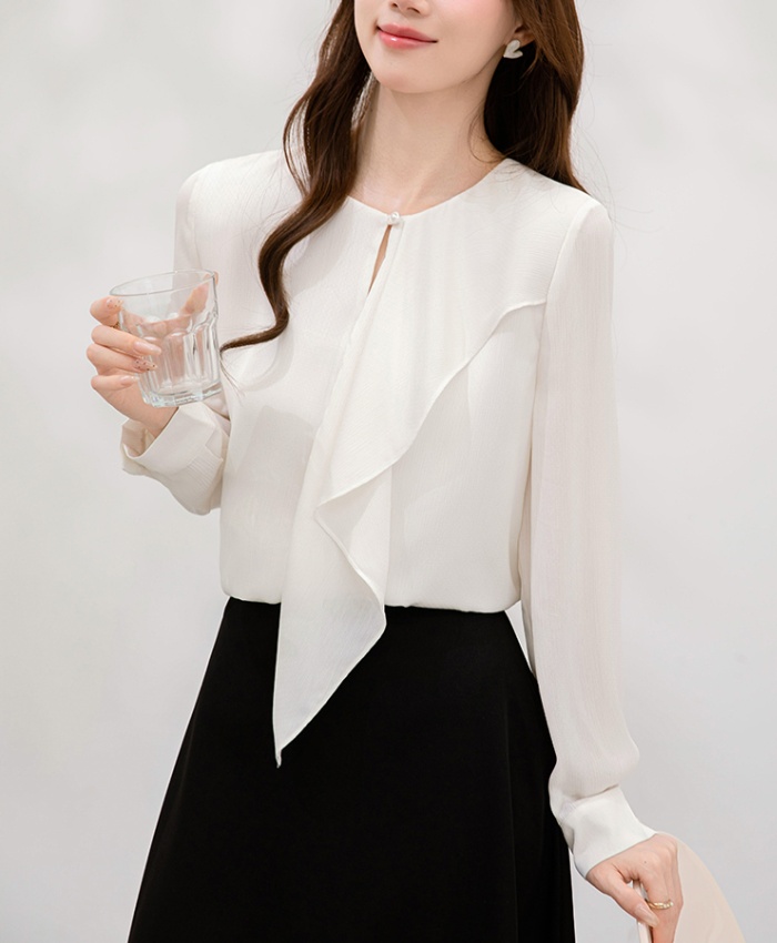 Long sleeve autumn shirt all-match tops for women