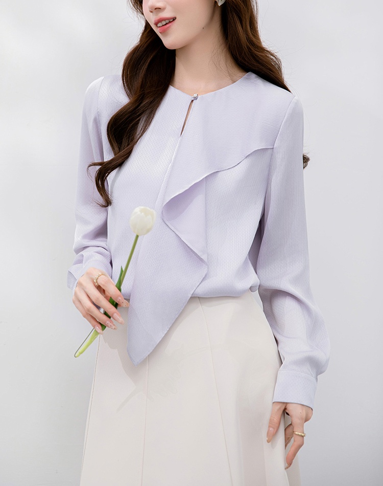 Long sleeve autumn shirt all-match tops for women