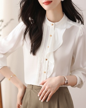 Round neck tops Western style shirt for women