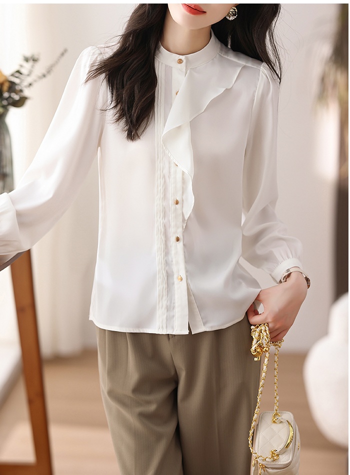 Round neck tops Western style shirt for women