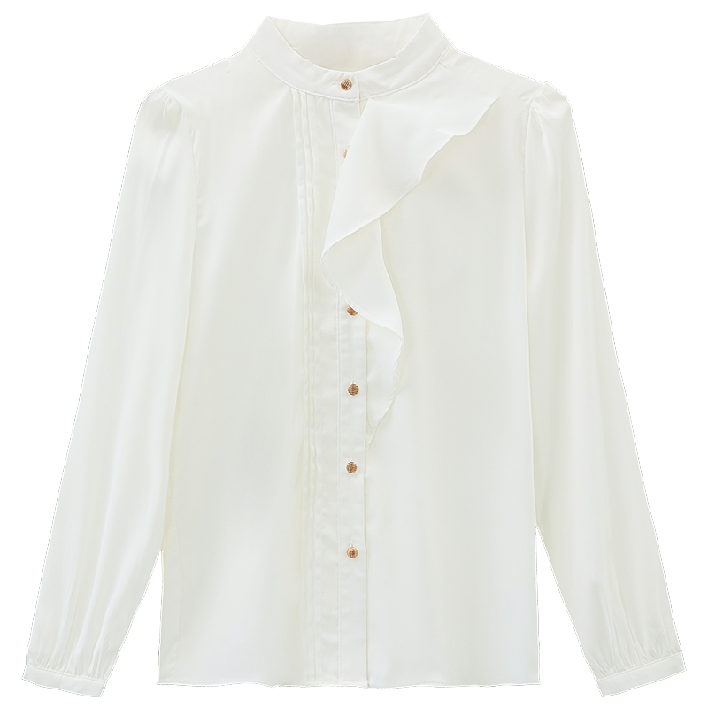 Round neck tops Western style shirt for women