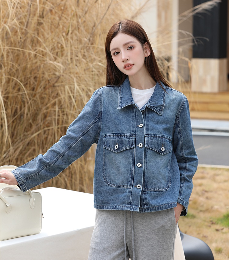 Loose Korean style niche tops all-match denim coat