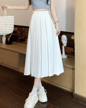 Show young autumn large yard skirt pure A-line long dress