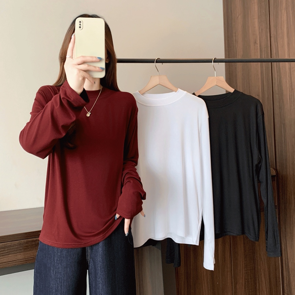 Soft tops autumn and winter bottoming shirt for women