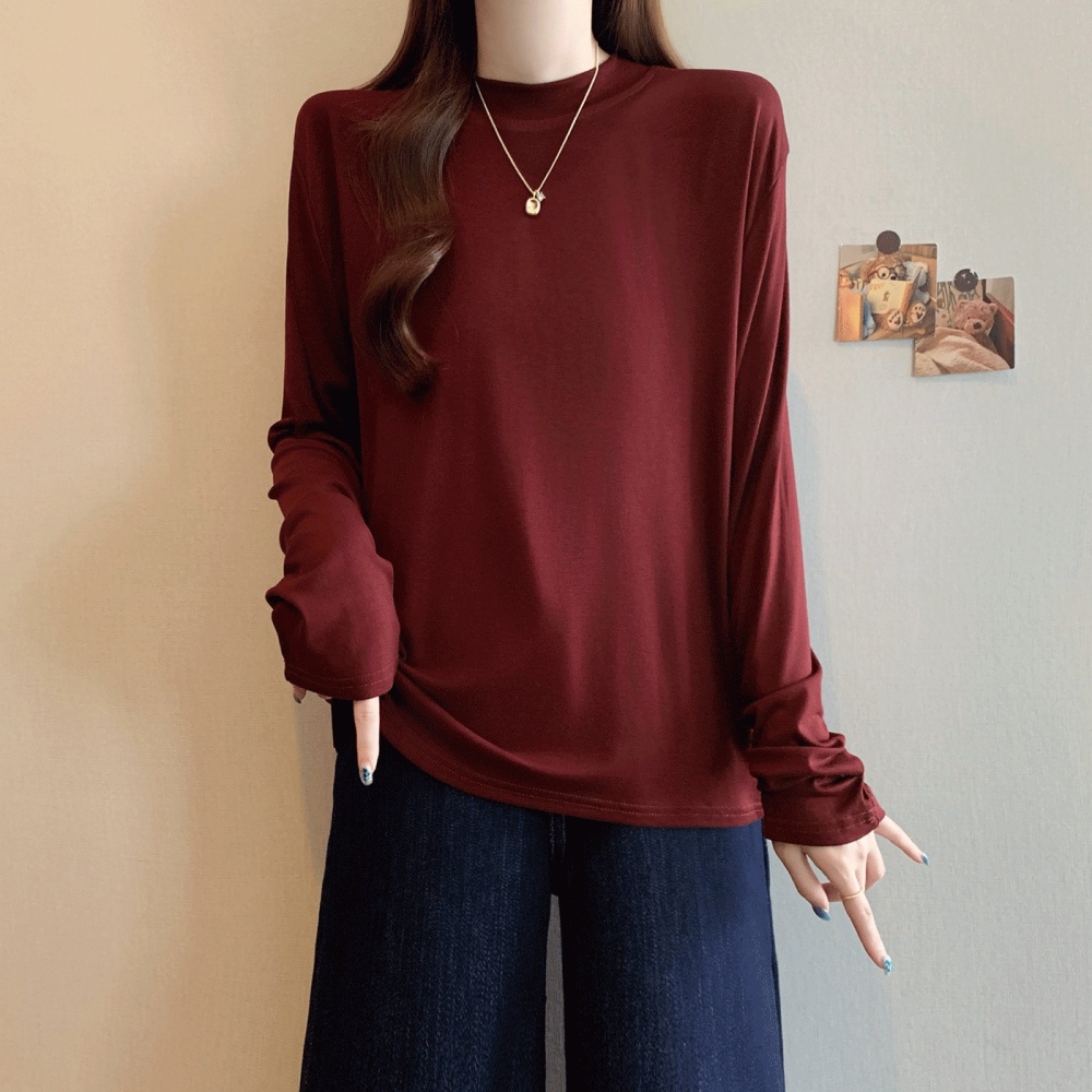 Soft tops autumn and winter bottoming shirt for women