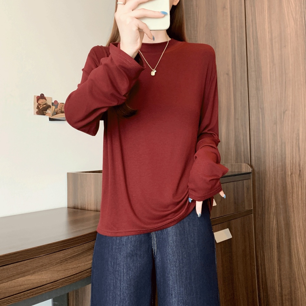Soft tops autumn and winter bottoming shirt for women