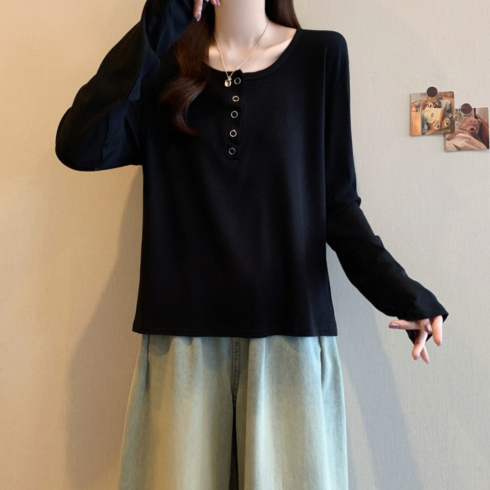 Slim long sleeve autumn tops thin inside the ride T-shirt