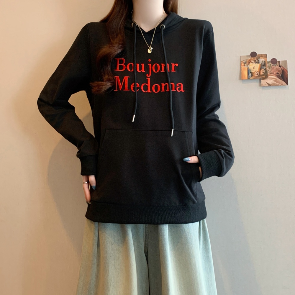 Casual fashion coat all-match plus velvet tops