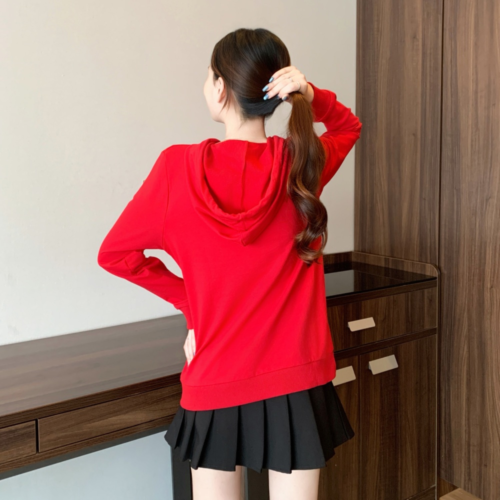 Casual fashion coat all-match plus velvet tops