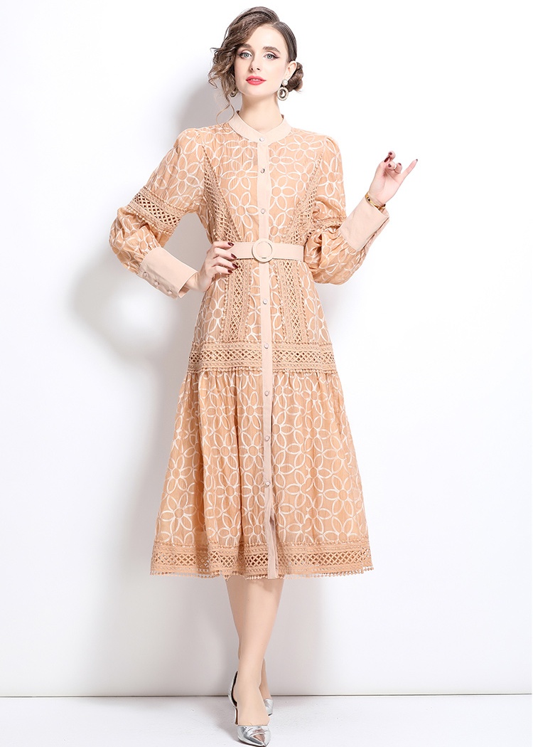 Long slim dress colors embroidery formal dress