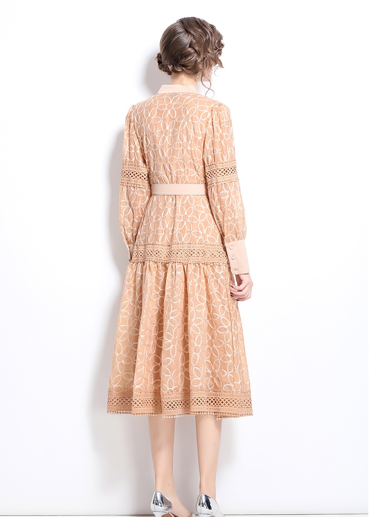 Long slim dress colors embroidery formal dress