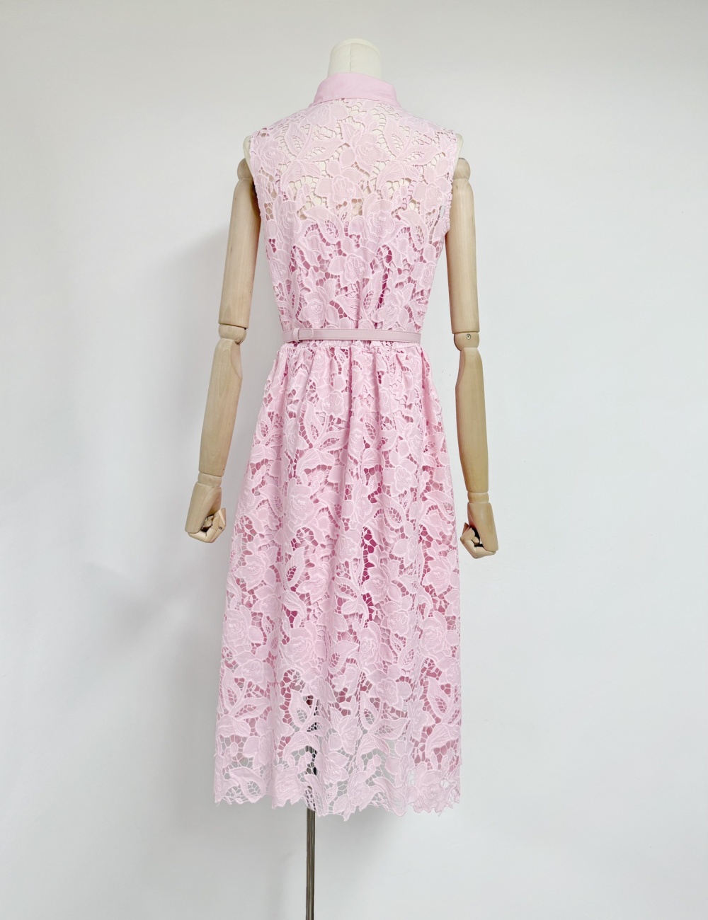 Lace sleeveless dress hollow long dress for women