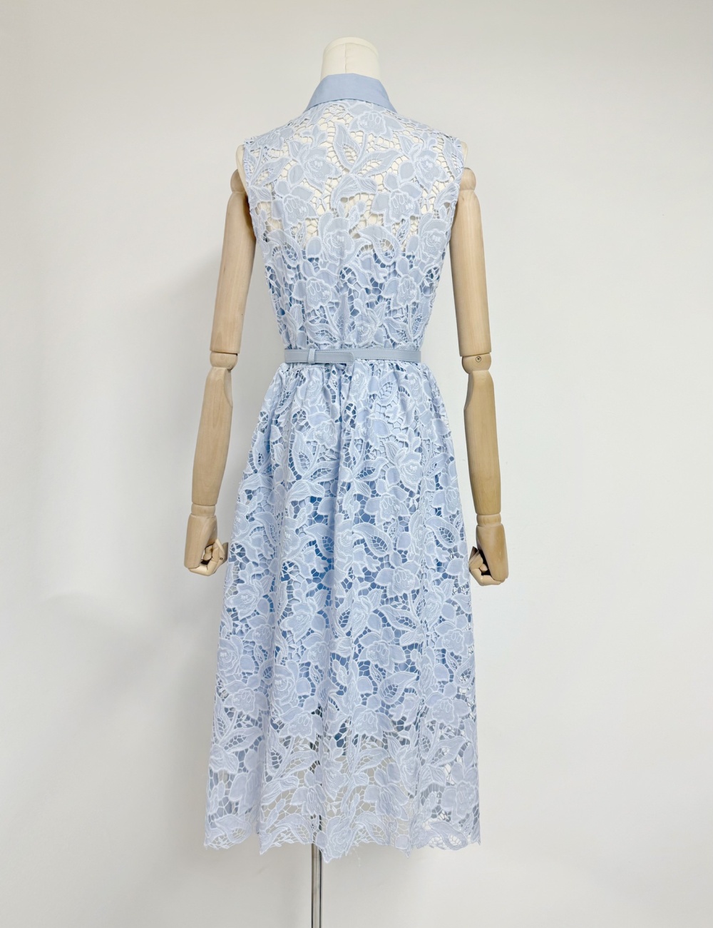 Lace sleeveless dress hollow long dress for women