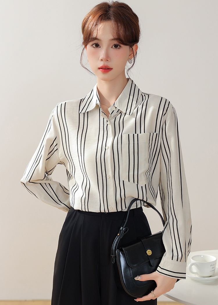 All-match loose shirt simple tops for women