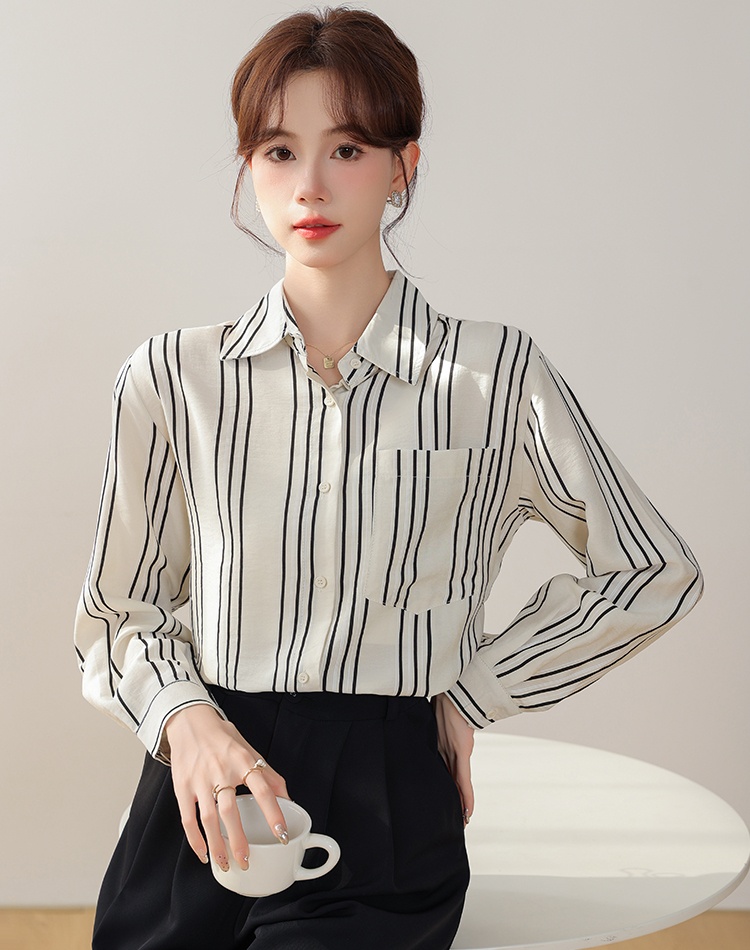All-match loose shirt simple tops for women
