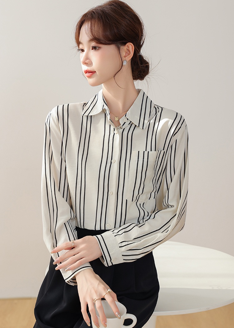All-match loose shirt simple tops for women