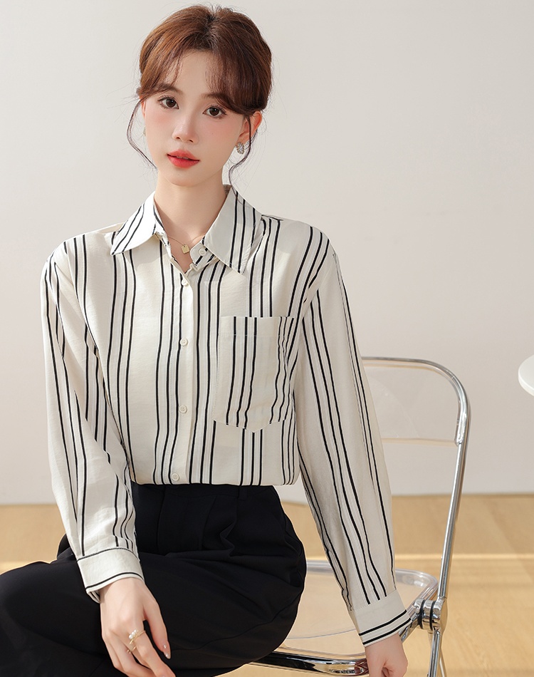 All-match loose shirt simple tops for women
