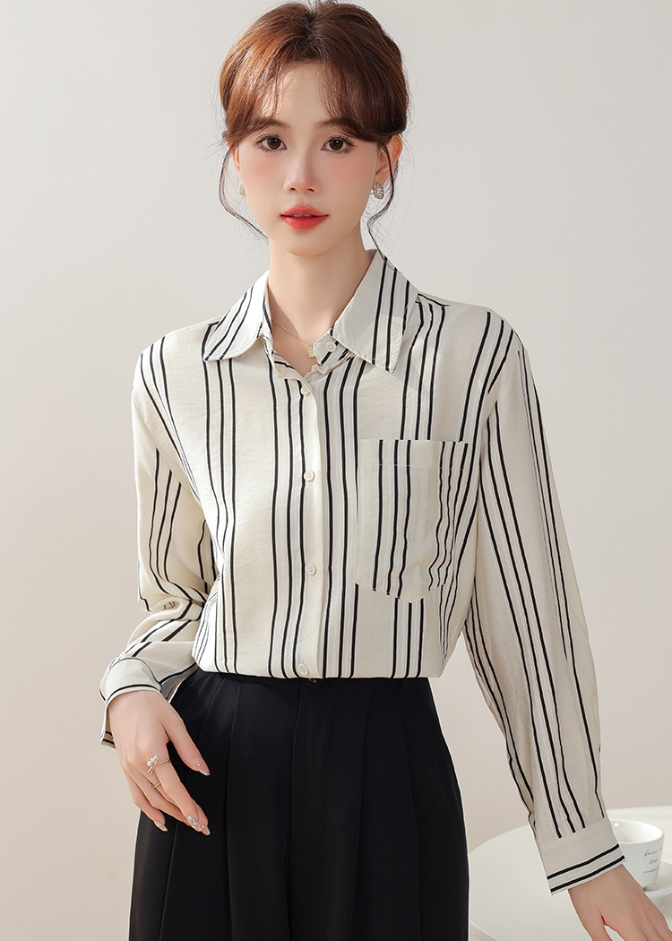 All-match loose shirt simple tops for women