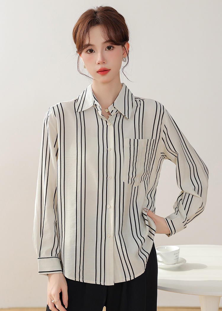 All-match loose shirt simple tops for women