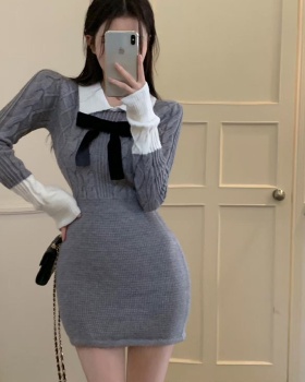Inside the ride package hip sweater knitted dress