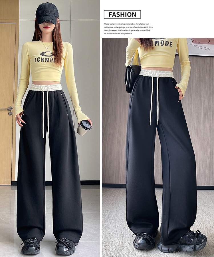 Autumn loose sweatpants waistband casual pants