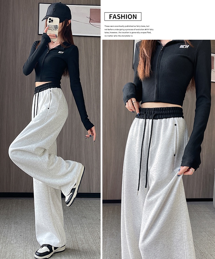 Autumn loose sweatpants waistband casual pants