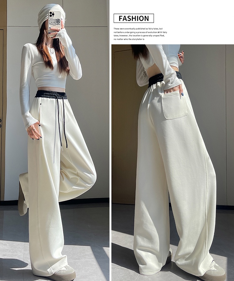 Autumn loose sweatpants waistband casual pants