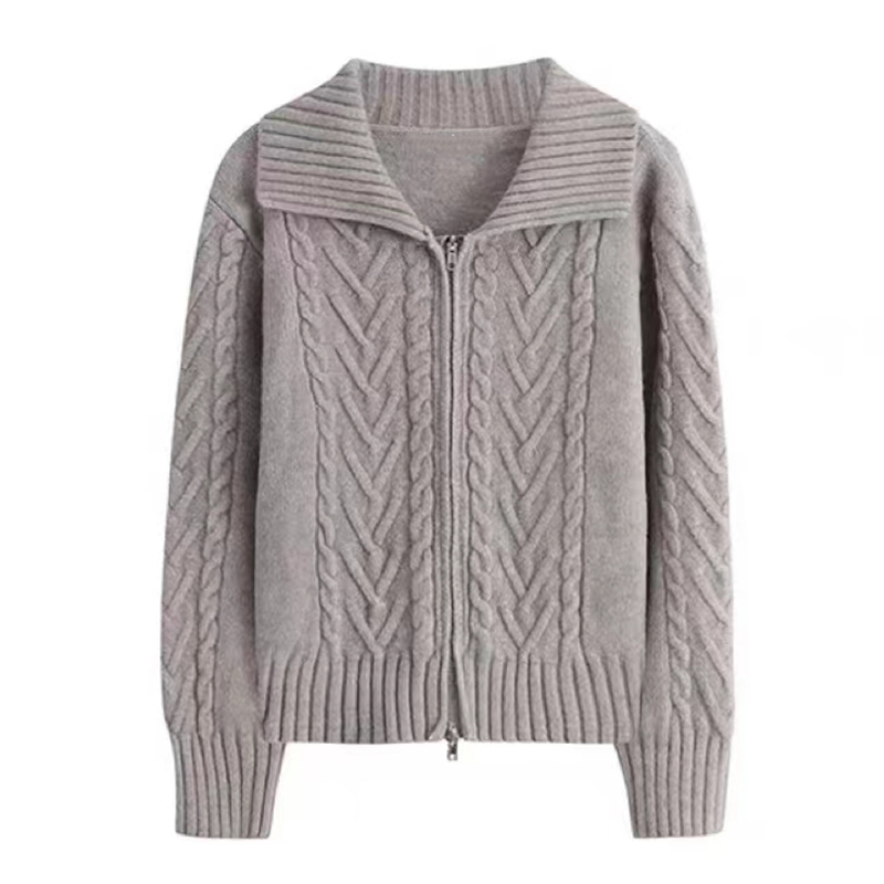 Thick knitted coat twist cardigan for women