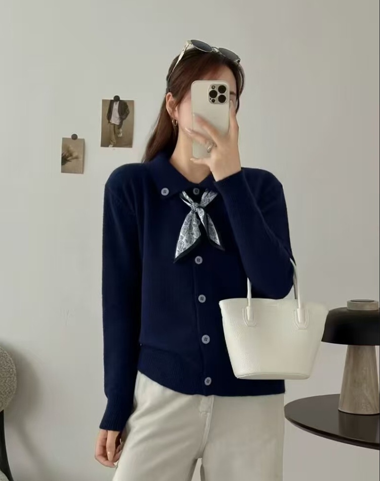 Autumn loose sweater slim Korean style scarves for women
