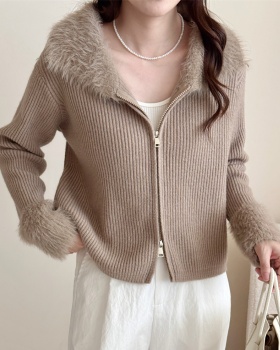 Long sleeve short tops elmo cardigan for women
