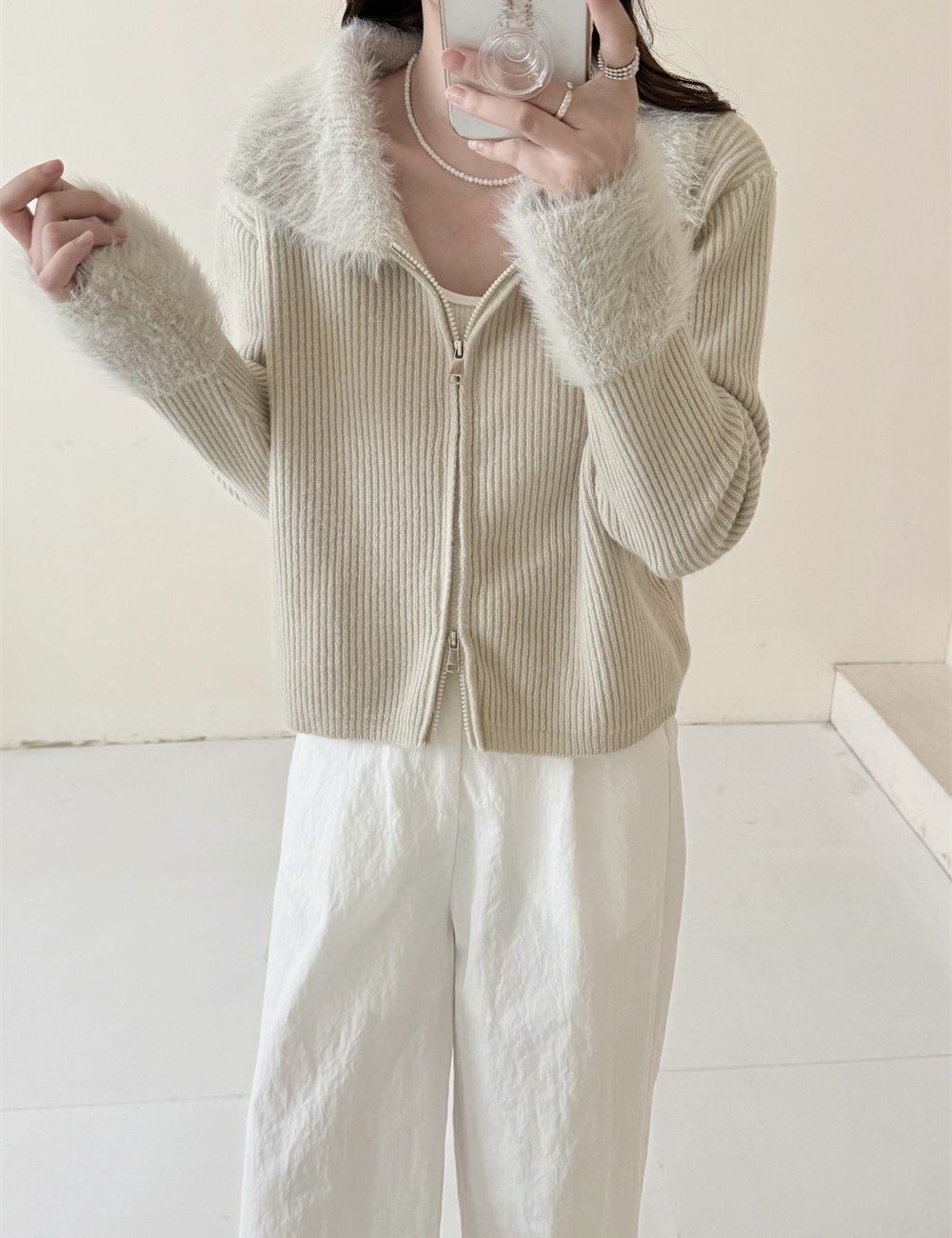 Long sleeve short tops elmo cardigan for women