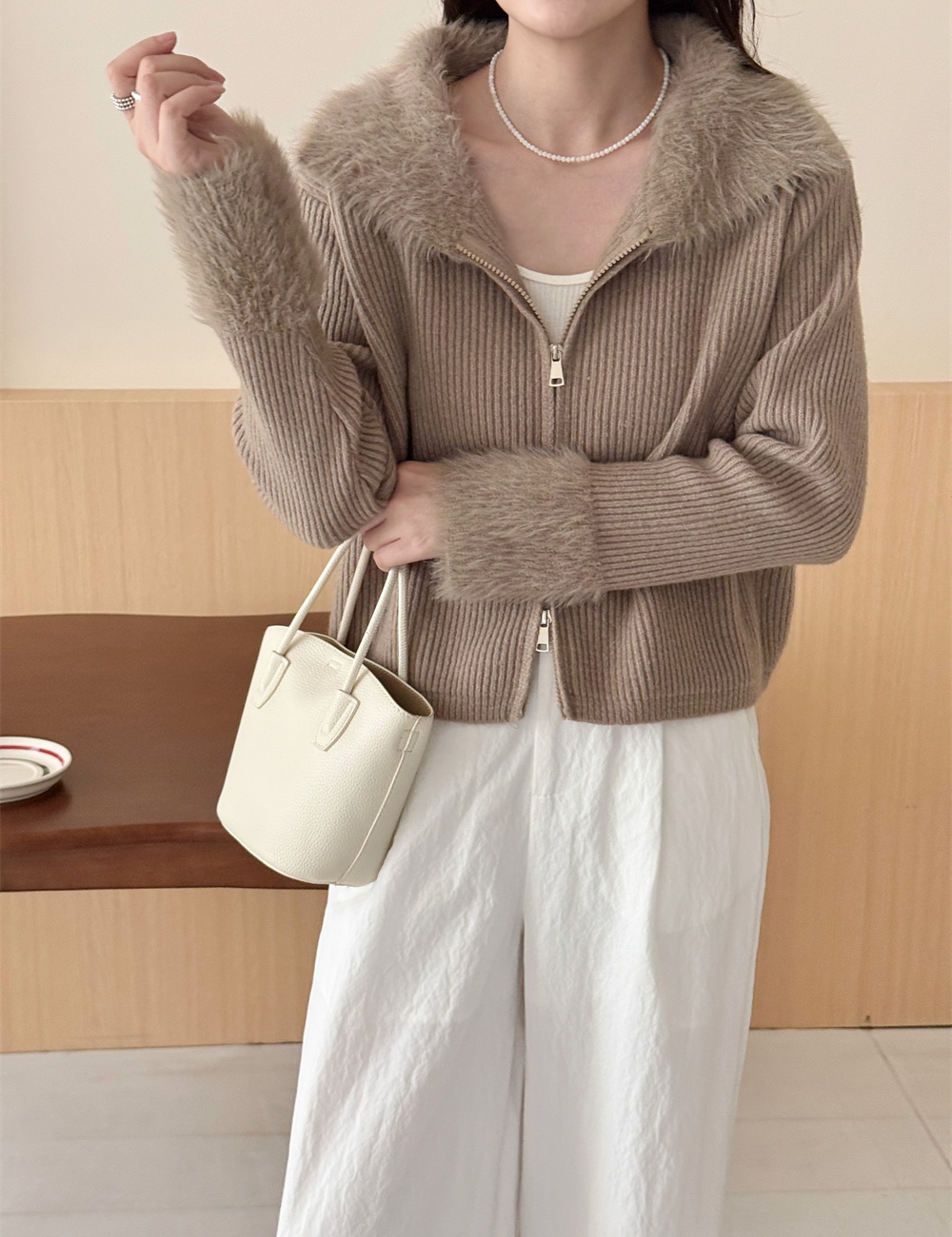 Long sleeve short tops elmo cardigan for women