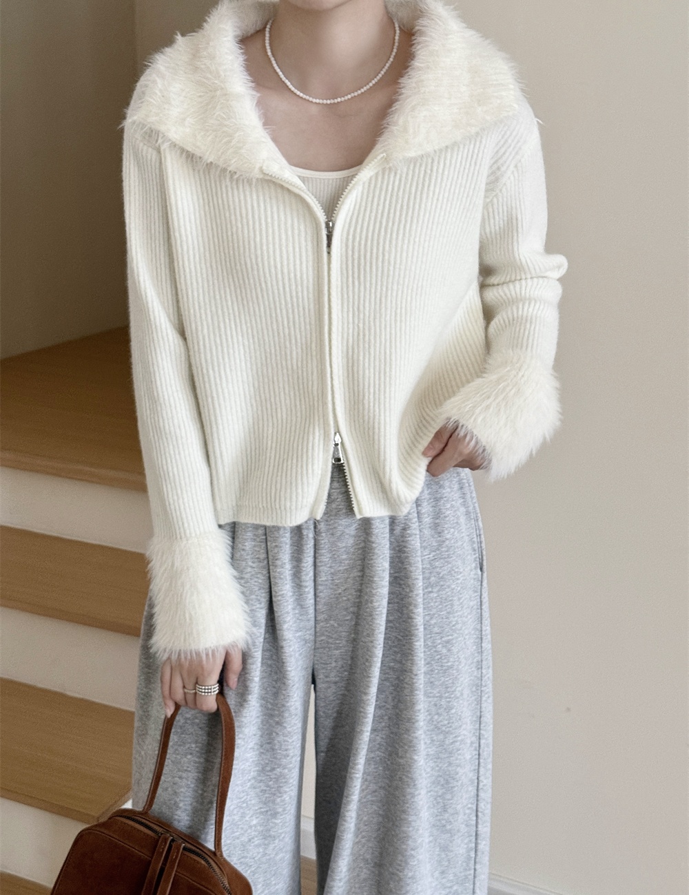 Long sleeve short tops elmo cardigan for women