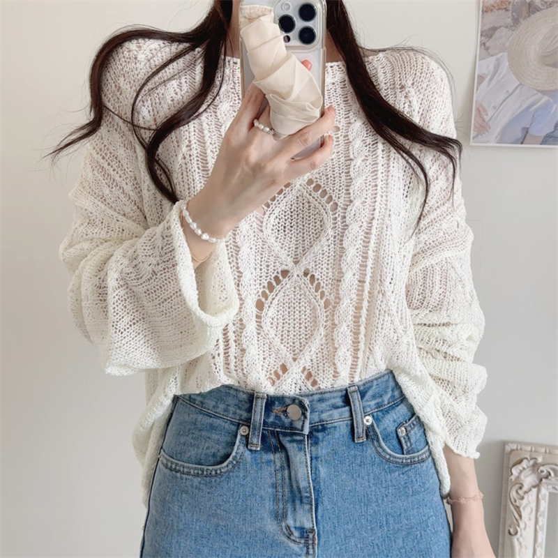 Enticement pullover smock strapless sweater for women