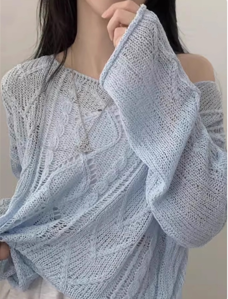 Enticement pullover smock strapless sweater for women