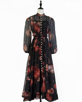 Big skirt rhinestone France style European style dress