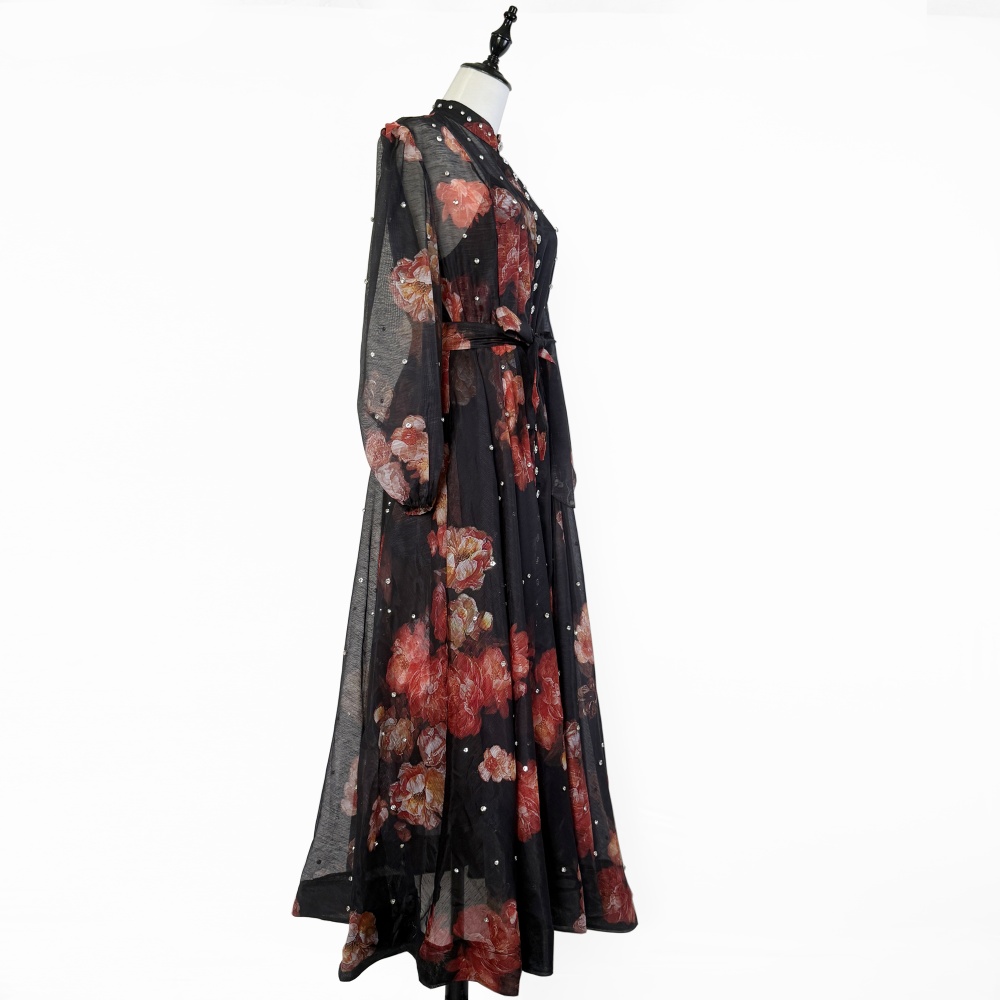Big skirt rhinestone France style European style dress