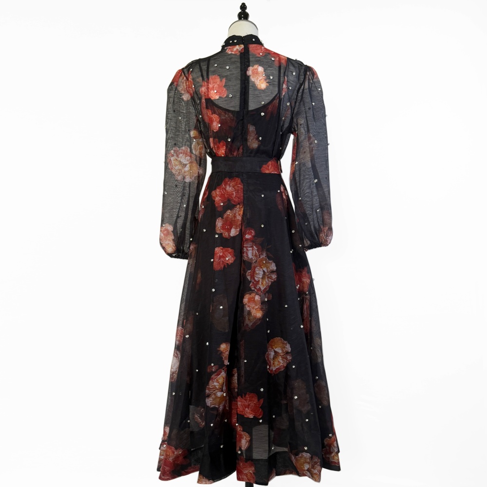 Big skirt rhinestone France style European style dress