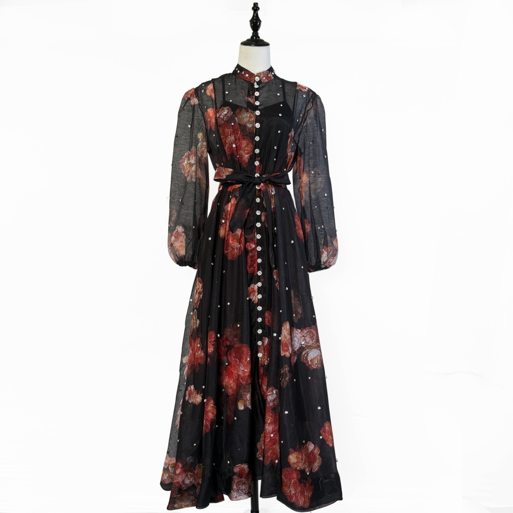 Big skirt rhinestone France style European style dress