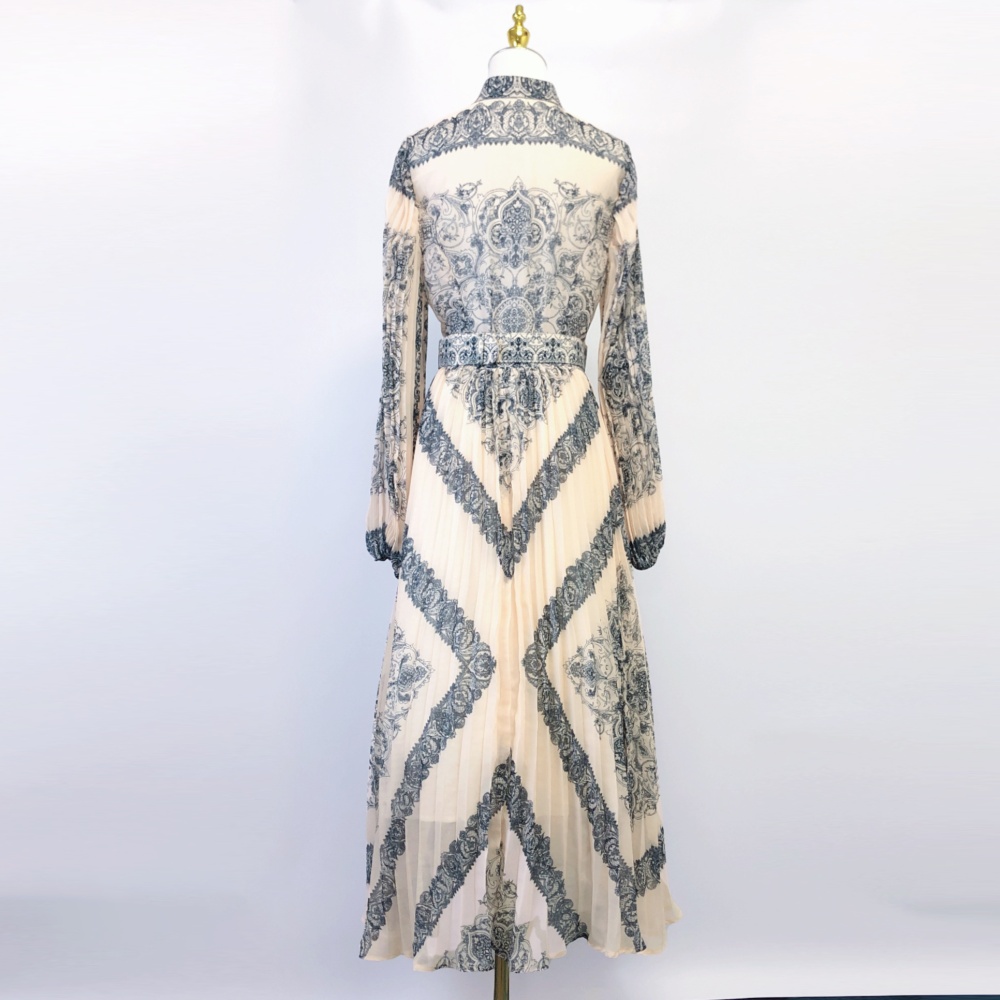 Printing fashion skirt long sleeve shirt a set