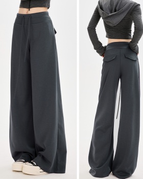 Autumn wide leg pants slim facial mask for women