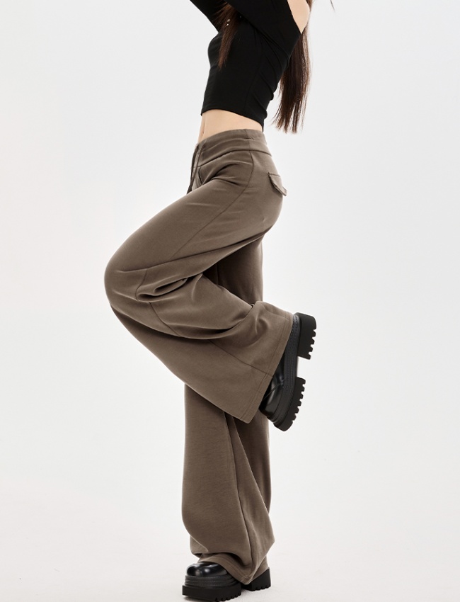 Autumn wide leg pants slim facial mask for women