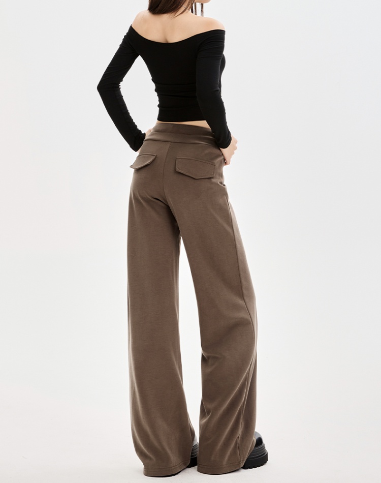Autumn wide leg pants slim facial mask for women