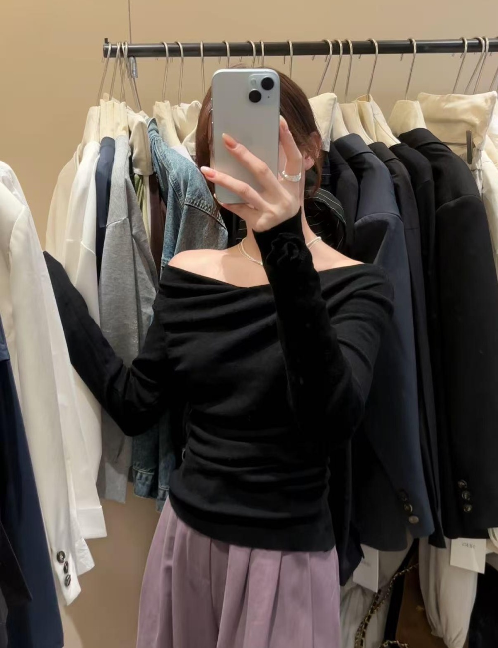 Knitted colors autumn tops