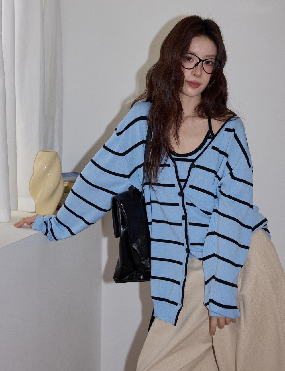 Korean style sweater loose underwear a set for women