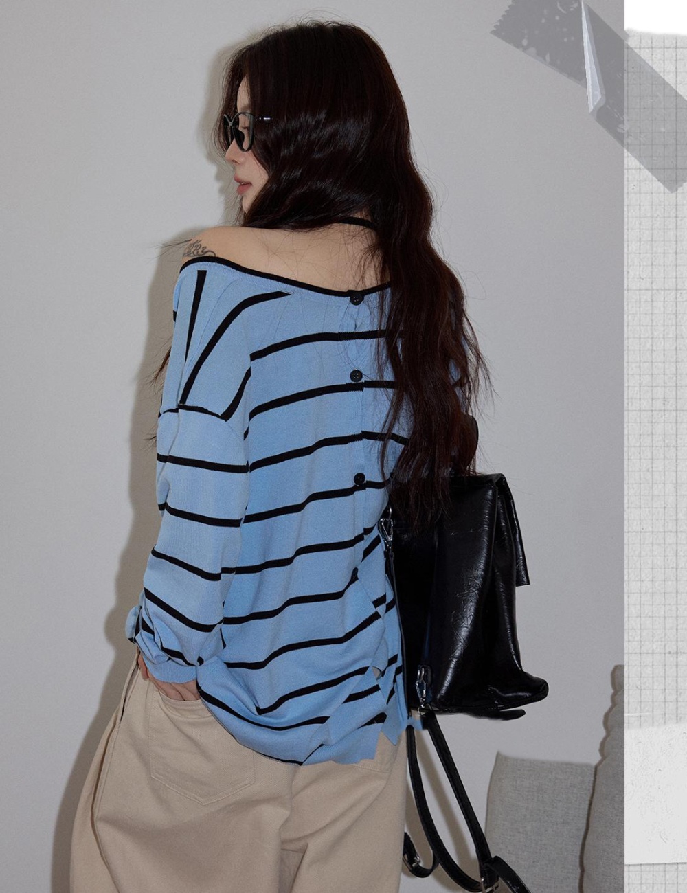 Korean style sweater loose underwear a set for women