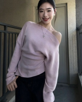Korean style bottoming shirt pinched waist T-shirt for women