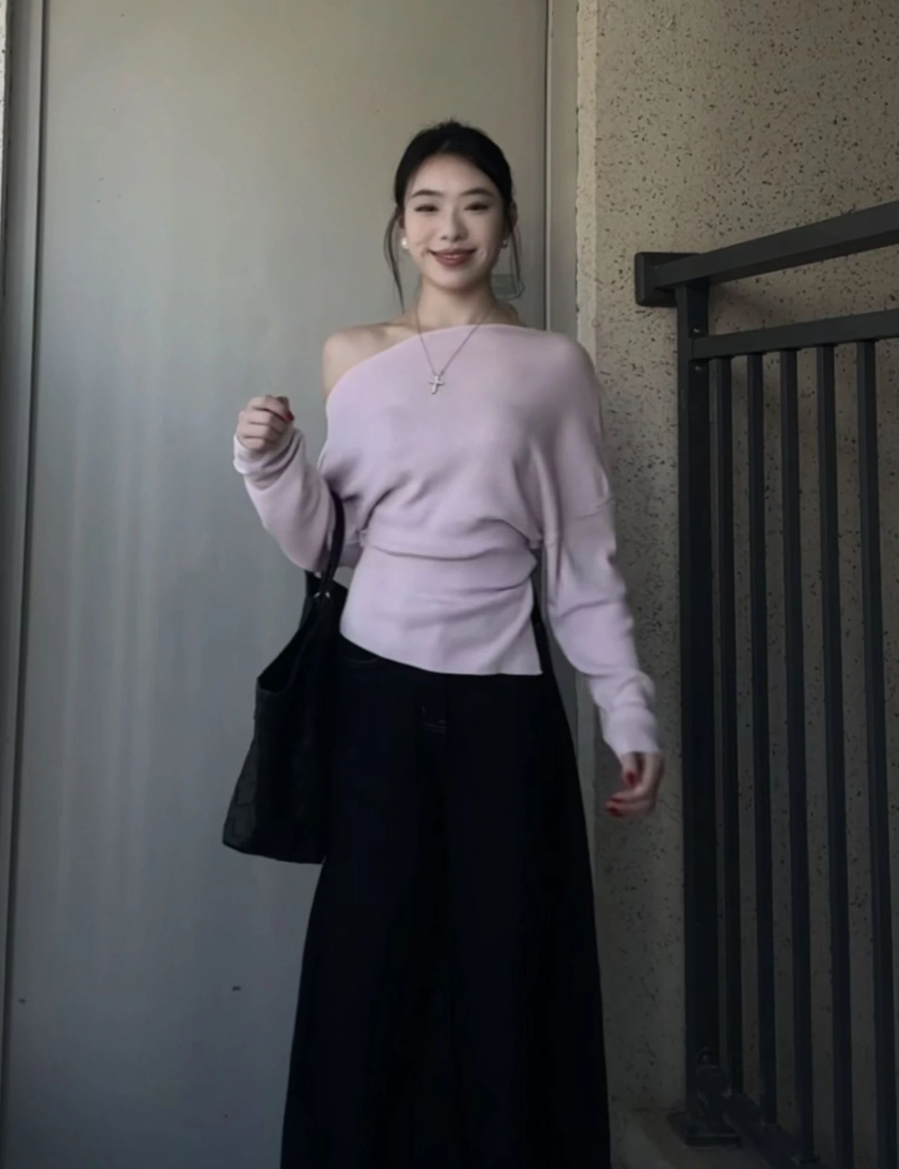 Korean style bottoming shirt pinched waist T-shirt for women