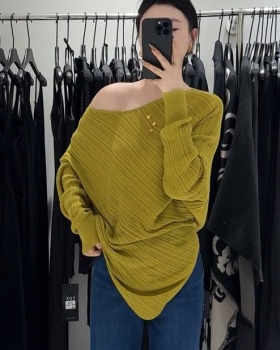 Fashion irregular sweater loose tops for women